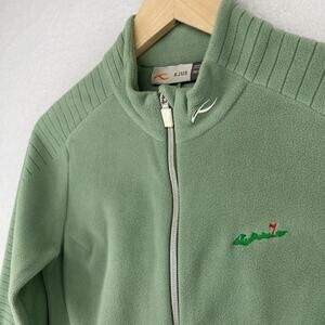 FISHER ISLAND Fleece Womens S 36 KJUS Golf Club Long Island Sound NY Zip Green